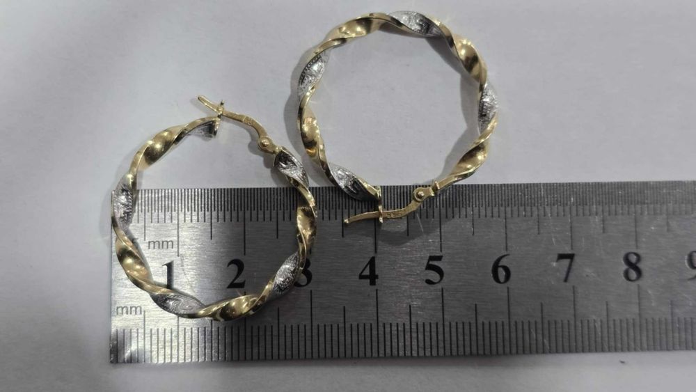 Златни обеци 14 Карата 2.7гр