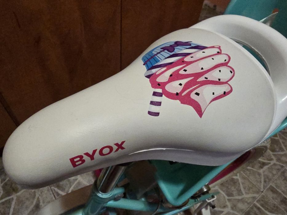 Детско колело BYOX Детски велосипед 16" CUPCAKE МЕНТА