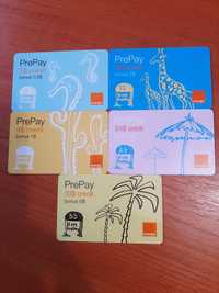 Cartele PrePay Orange de colectie vechi