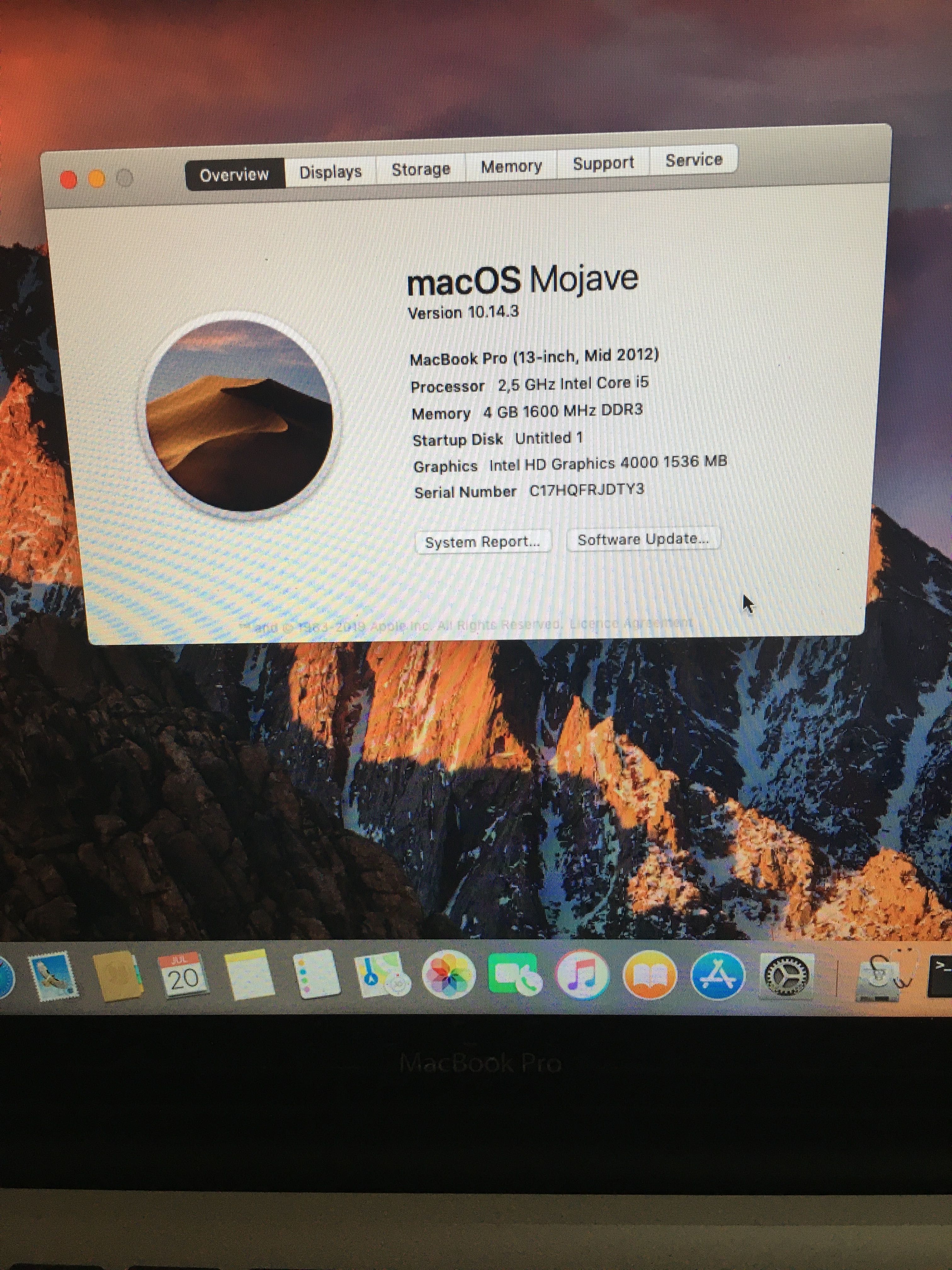 MacBook  Pro A1278