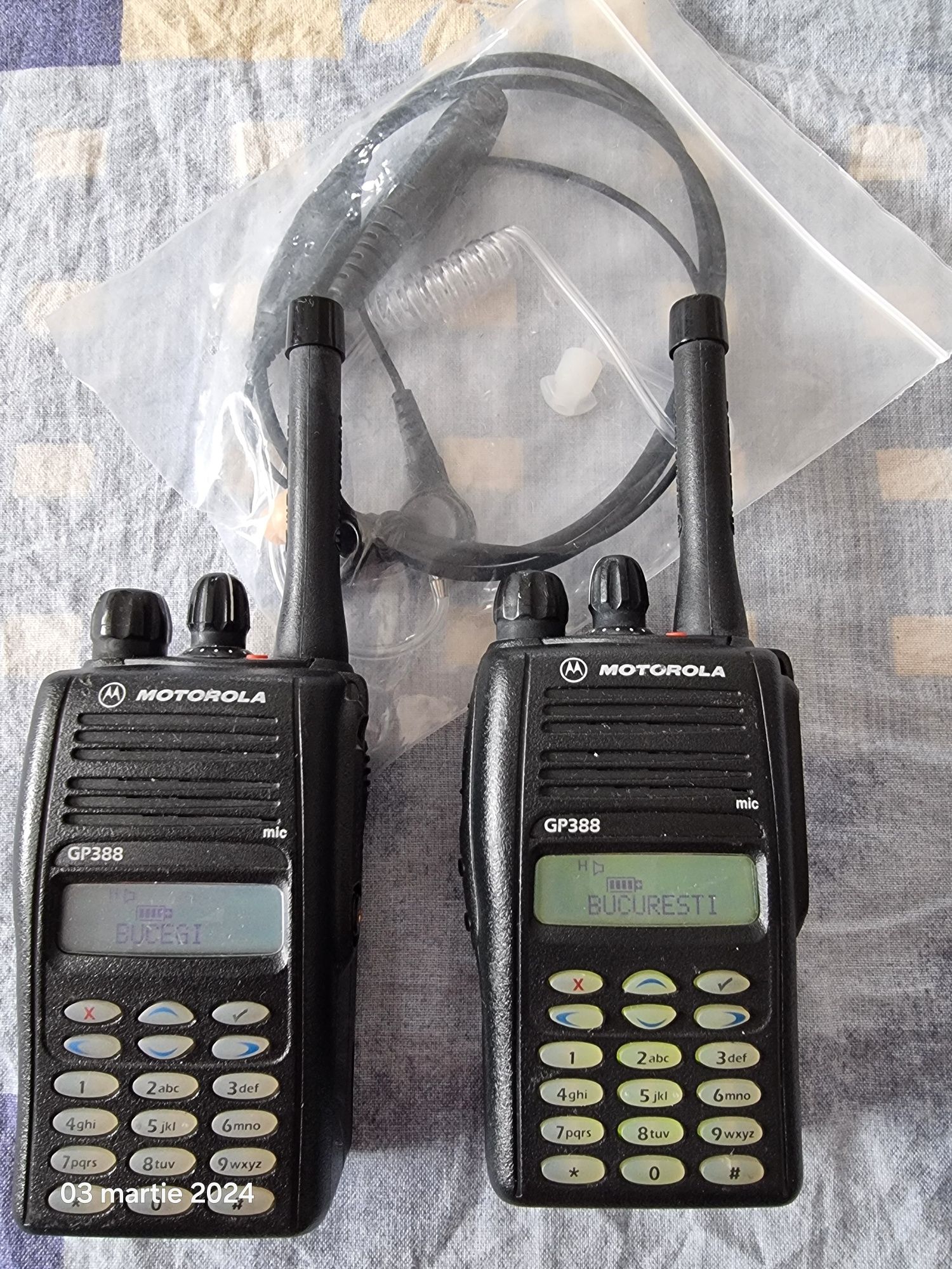 Vând Gp388 Uhf 403 470mhz 255ch 4w