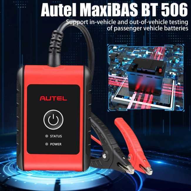 Tester auto baterii original Autel MaxiBAS BT506 6-36 V multimarca