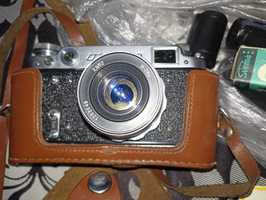 Фотоаппарат советский ФЕД 2 со вспышкой