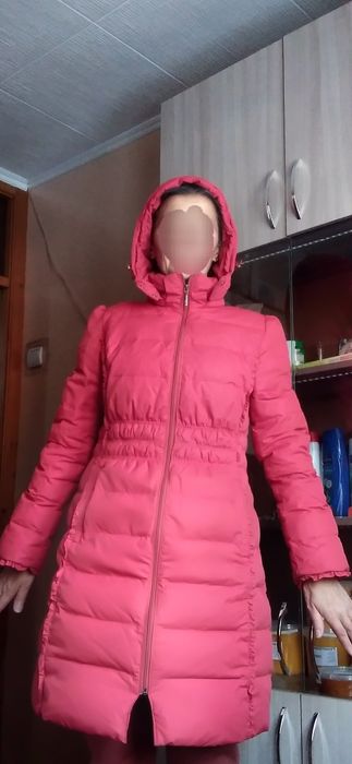 Пуховик на натуральном пуху для элегантной дамы.