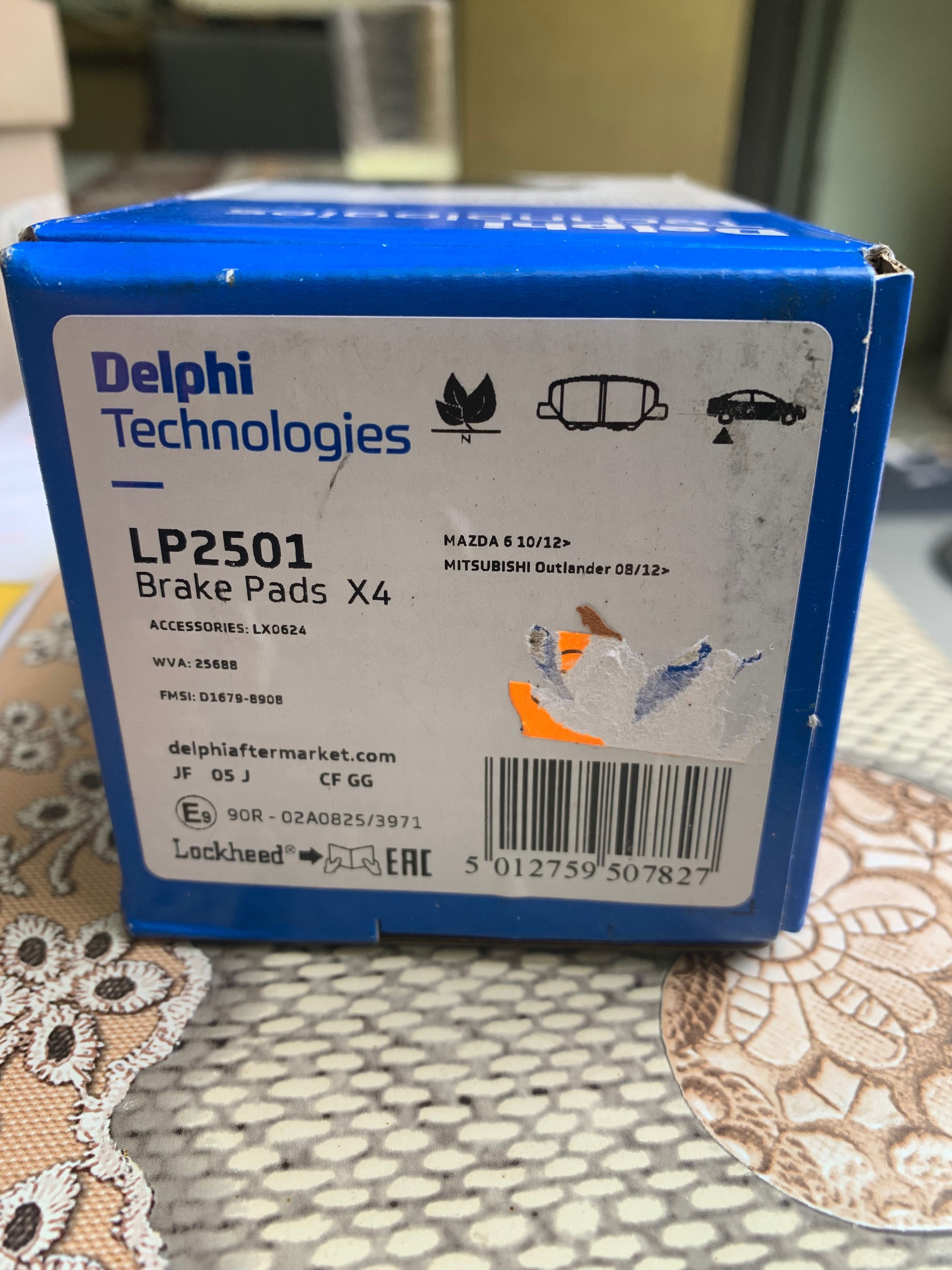 Накладки Delphi LP2501 Мазда 6 Mazda 6