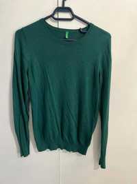 bluza verde pulover marimea S united colors of benetton