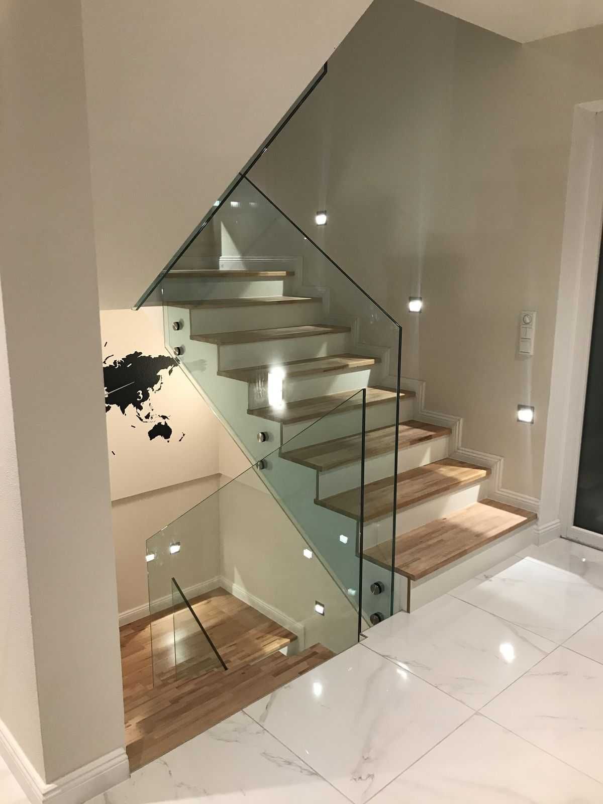 Balustrada de inox cu sticla