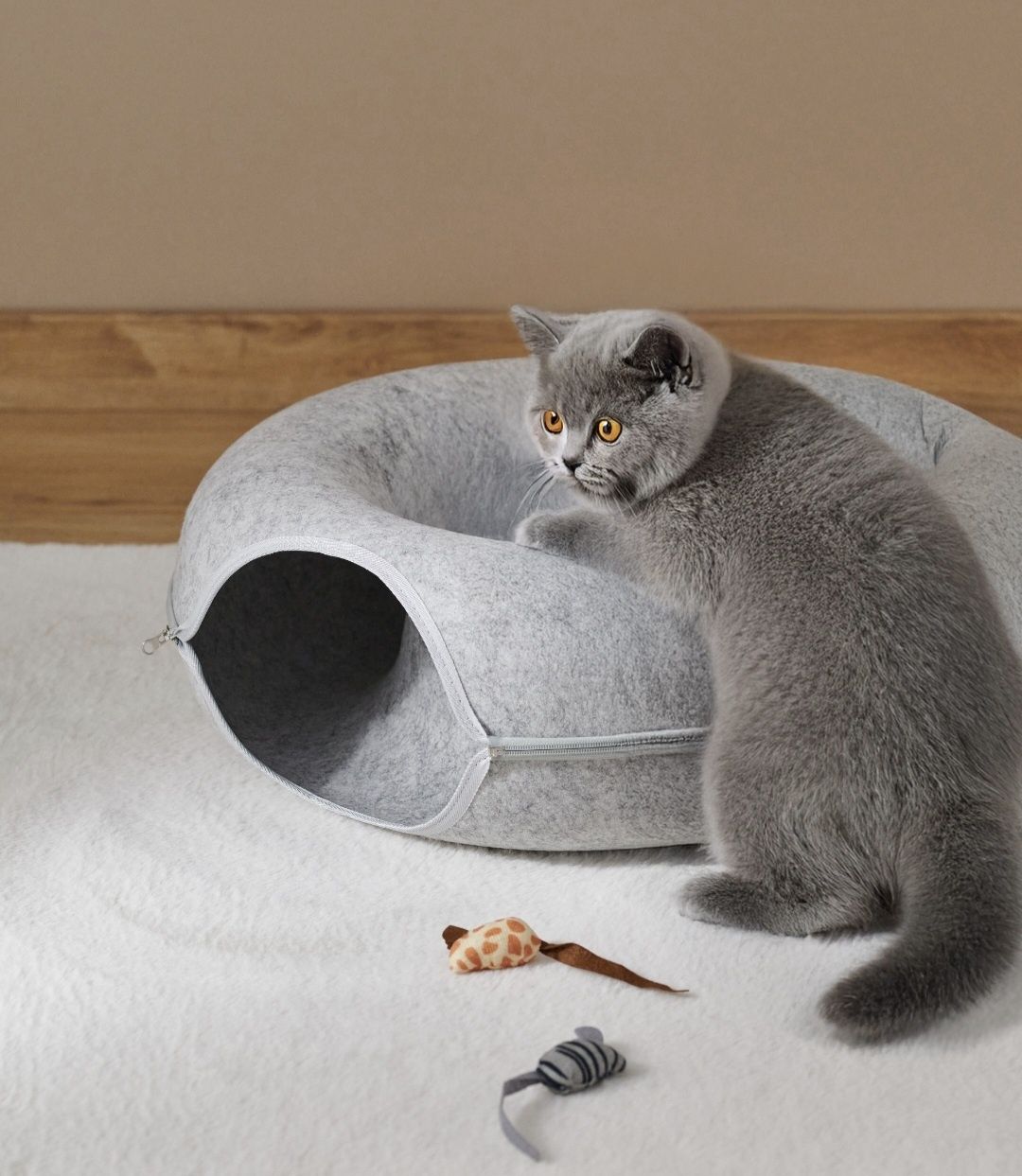 Къща за котка легло за котка драскалка тунел за котка