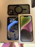 Vând iphone 14 128GB black neverlocked