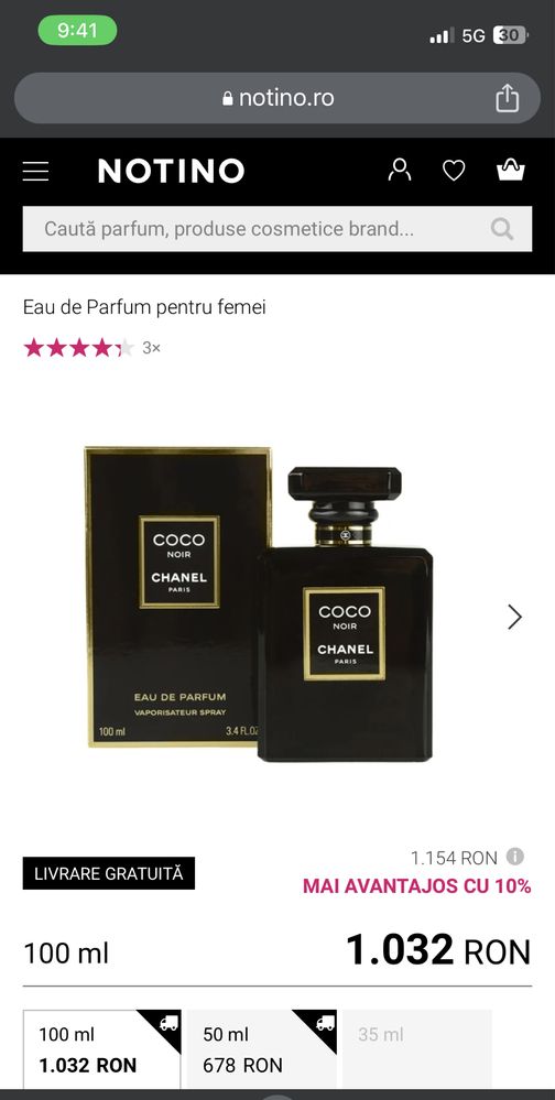 Parfum Coco Chanel Noir original 100 ml