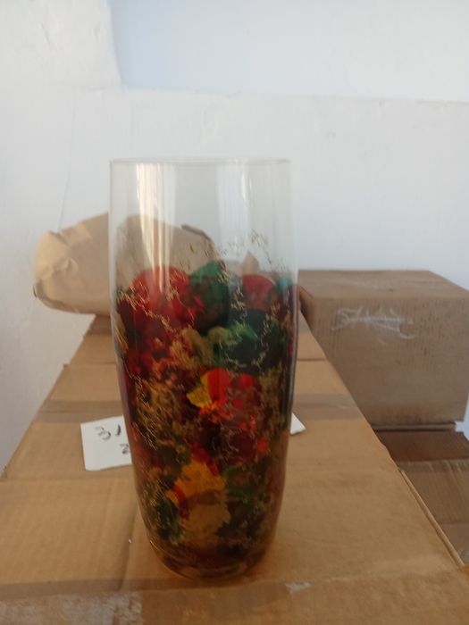 Vaze de sticla pictate manual.