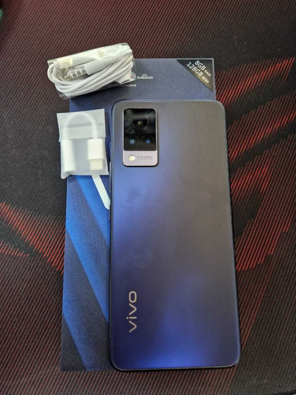 Смартфон Vivo V21 (V2066) NFC 8 ГБ/128 ГБ сумеречный синий