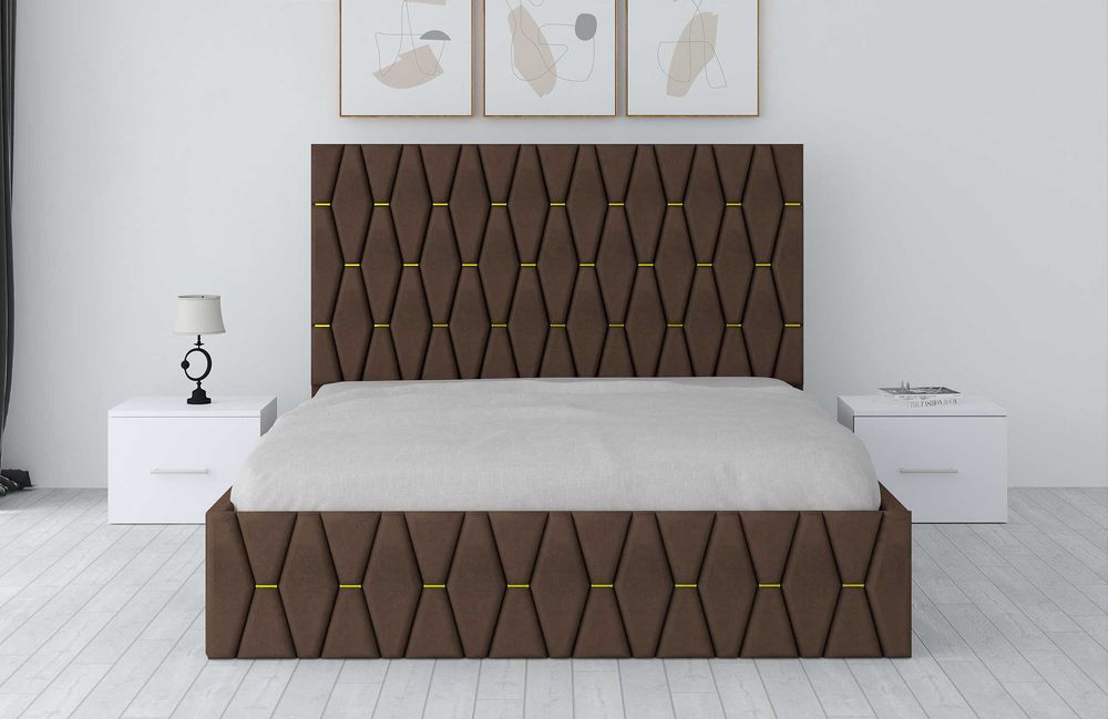 Paturi Dormitoare Tapitate Gri Maro Verde Alb Negru Turcoaz Bej W18