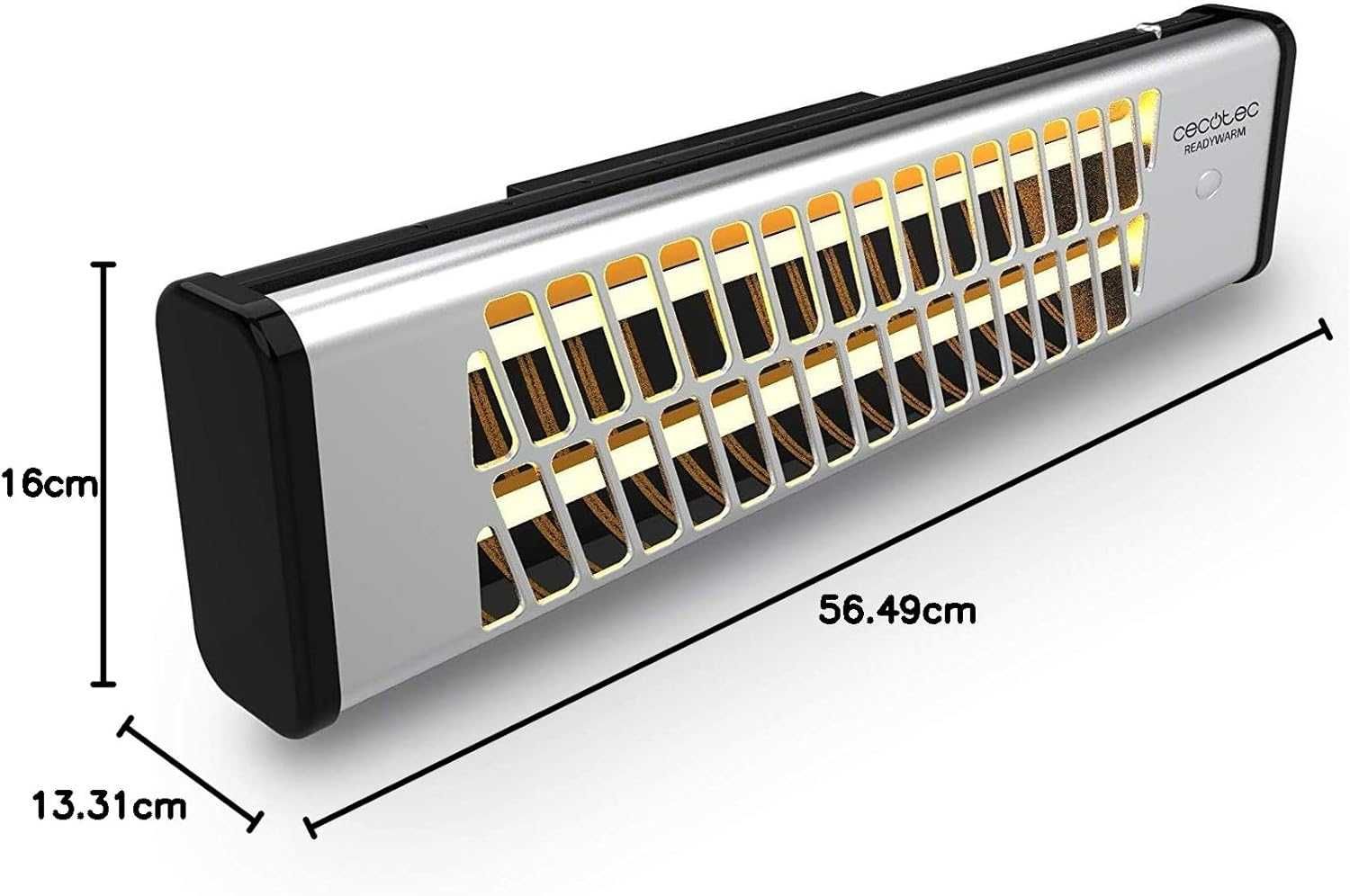 Кварцова печка за баня Cecotec Ready Warm,2 степени, 1200W, лек ДЕФЕКТ