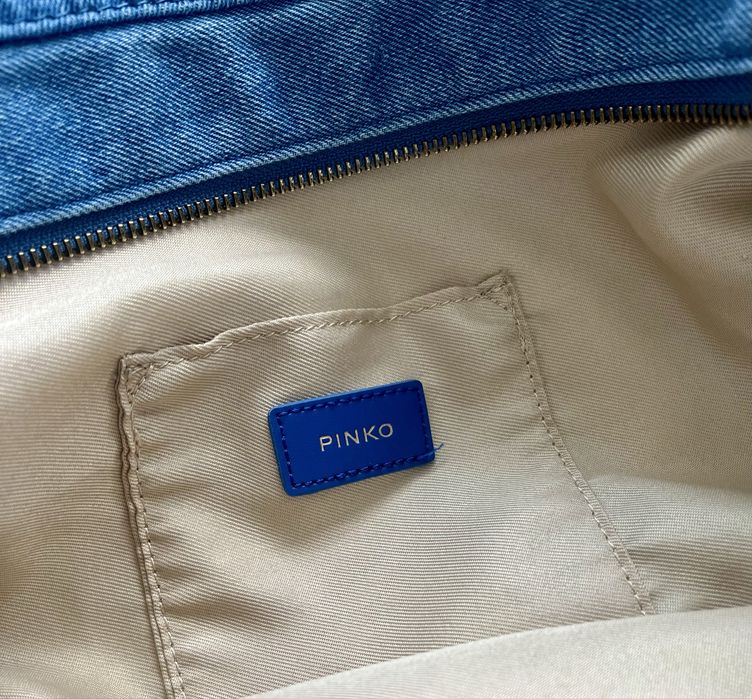 Уникална дънкова чанта PINKO