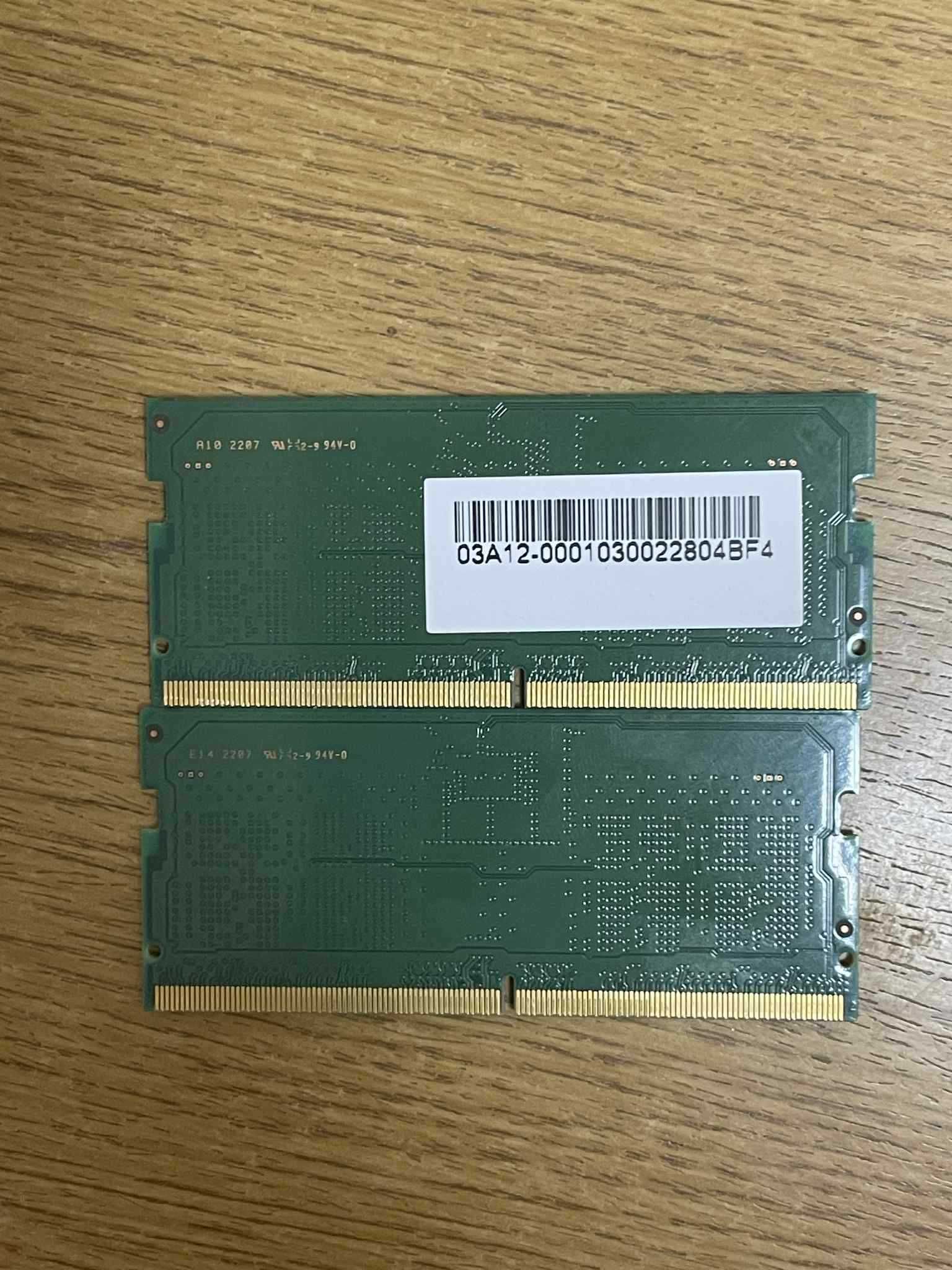 2 броя РАМ/RAM памет 8GB DDR5 4800 Samsung