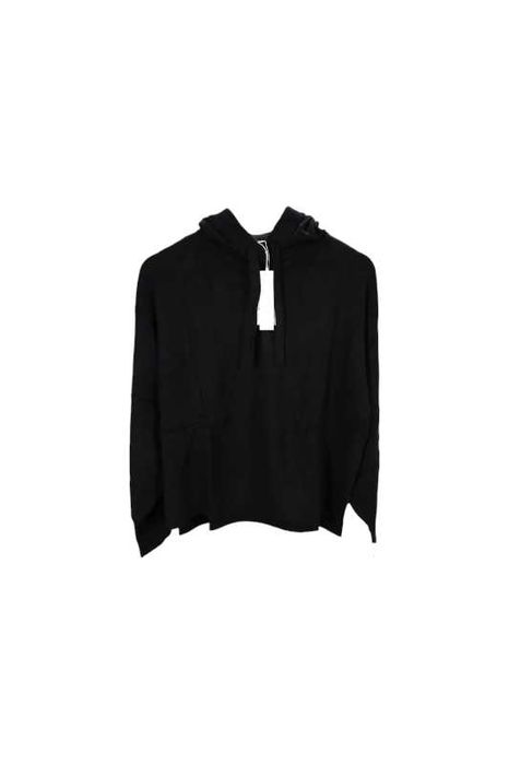 Pulover Tom Tailor negru glugă femei S M L nou etichetă