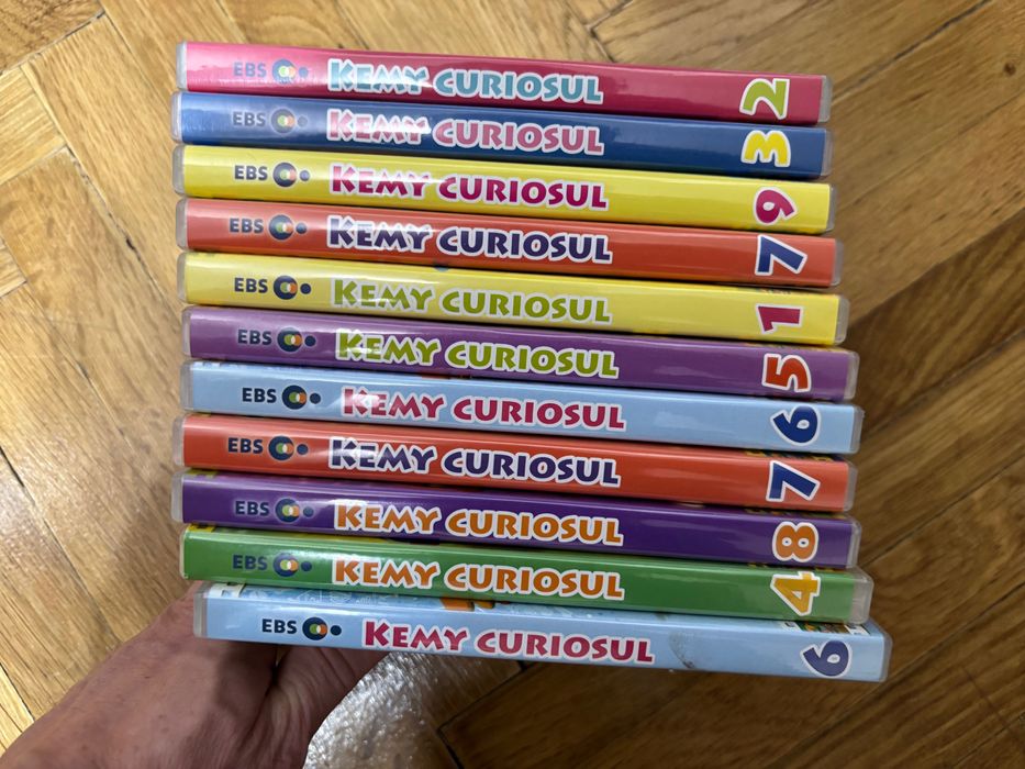 11 Buc DVD-uri Colectia Kemy Curiosul - Desene Animate Educative
