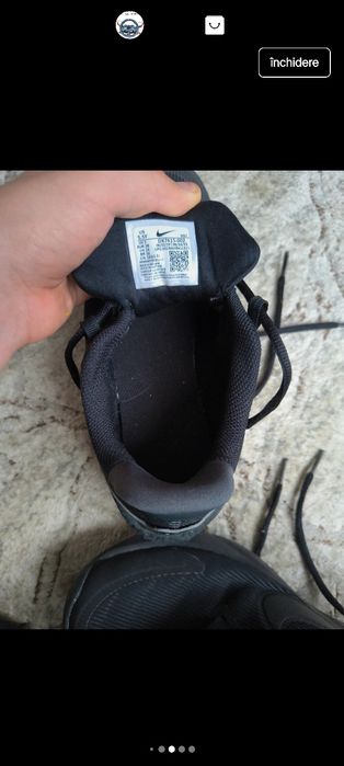 Papuci Nike negri antrenament interior