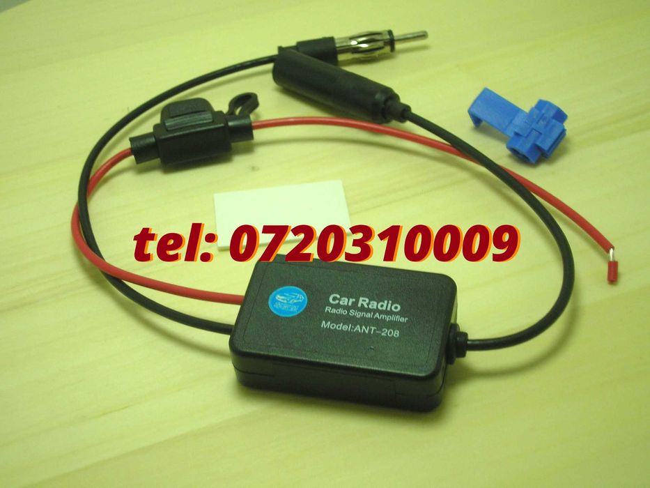 Amplificator Pentru Semnal Antena Radio Auto Fm 12v