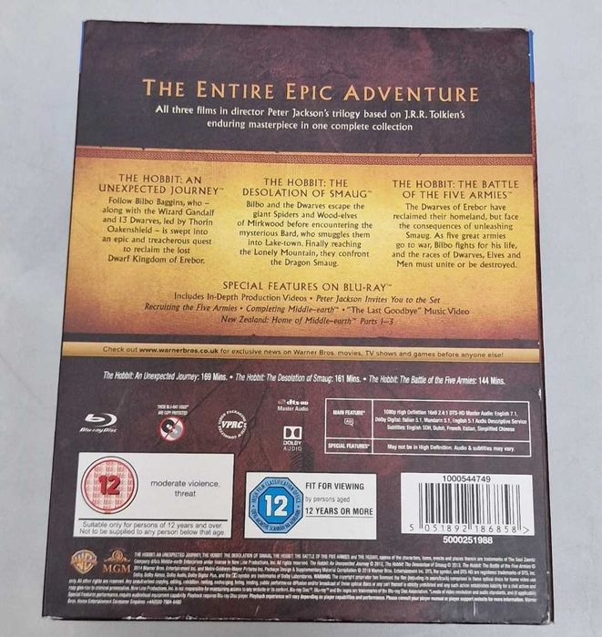 The Hobbit Trilogy  Blu-ray Box Set