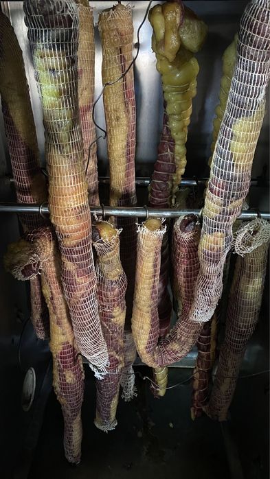 Копченая қазы. Қазы горячего копчения