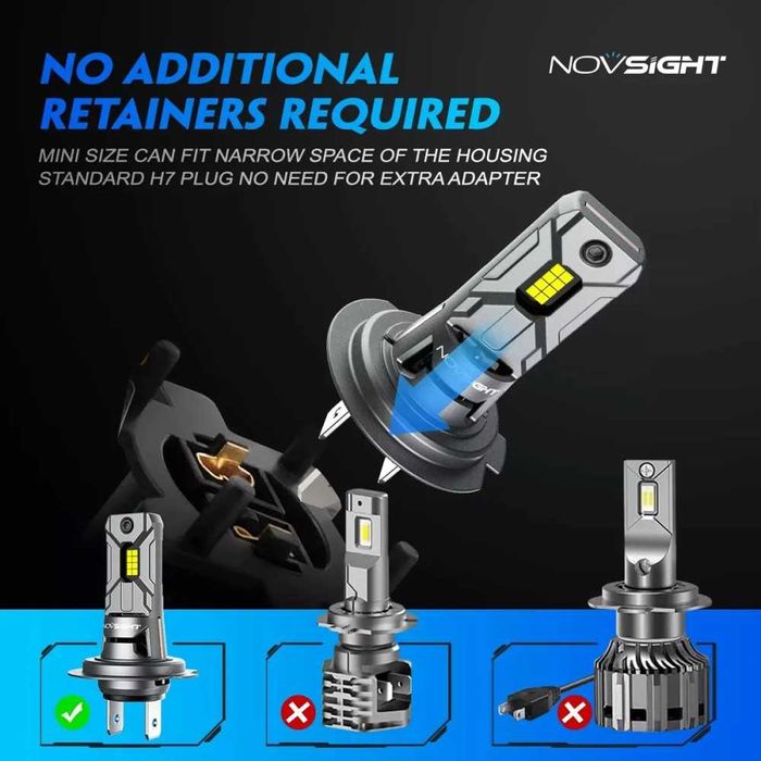 Becuri Led H7 pentru lupe OEM H7-Audi/VW/Renault/Skoda