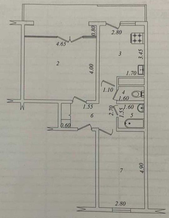 СРОЧНО! Продается двухкомнатная квартира на первом этаже