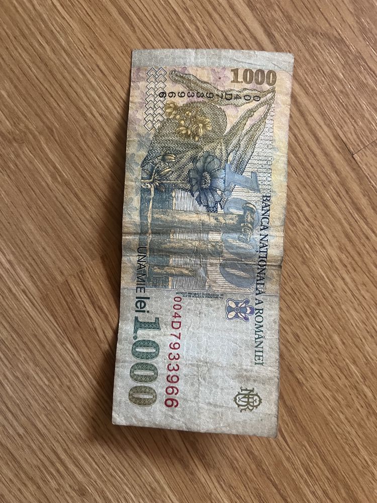 Bancnota de 1000 lei “Mihai Eminescu” an 1998