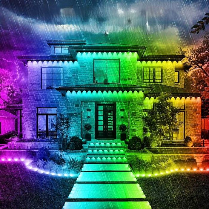 Instalatie permanenta streasina cu 20 led-uri pixel impermeabila 15m