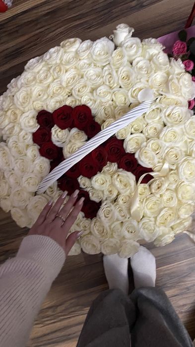 Цветый букет сегодня получили