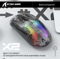 Mouse wirless gaming silent Attack Shark X2 black