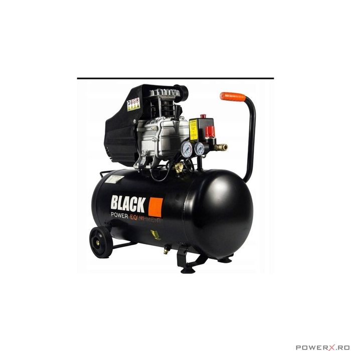 Compresor 50L cu 1 cilindru pe ulei, BLACK