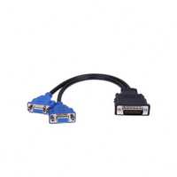 Cabluri VGA splitter DMS-59 la 2 x VGA Molex DVI la VGA