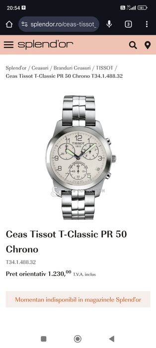 Tissot T-Classic PR 50