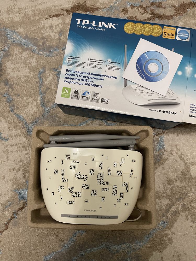 Новый Wi-Fi роутер TP-LINK TD-W8961N