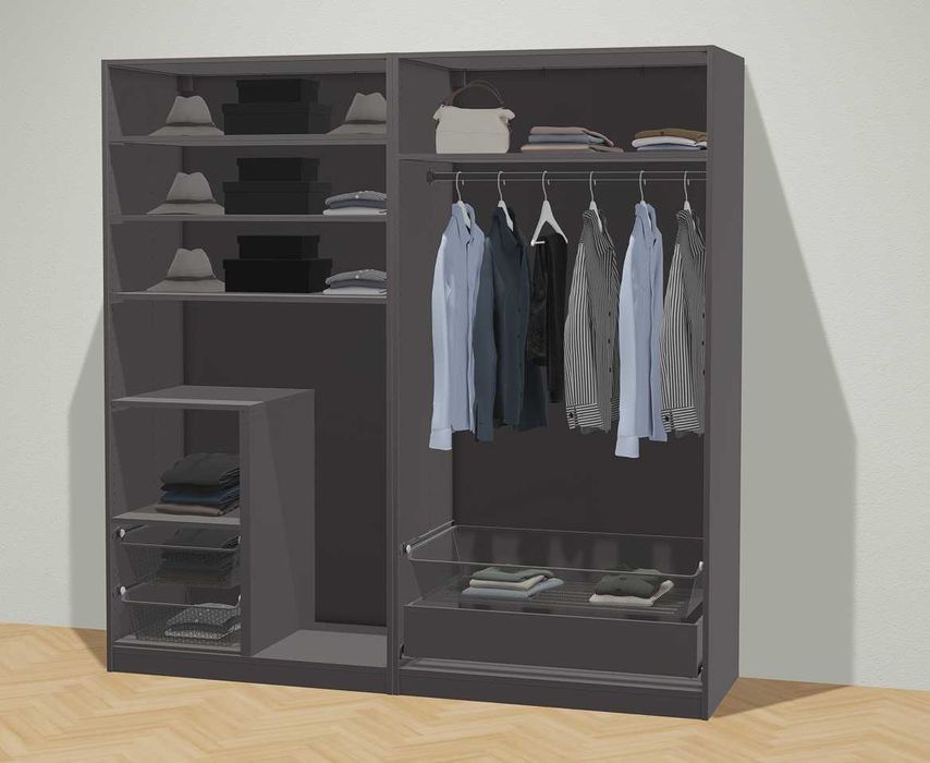 Sifonier Pax Ikea culoare maro 150x60x200
