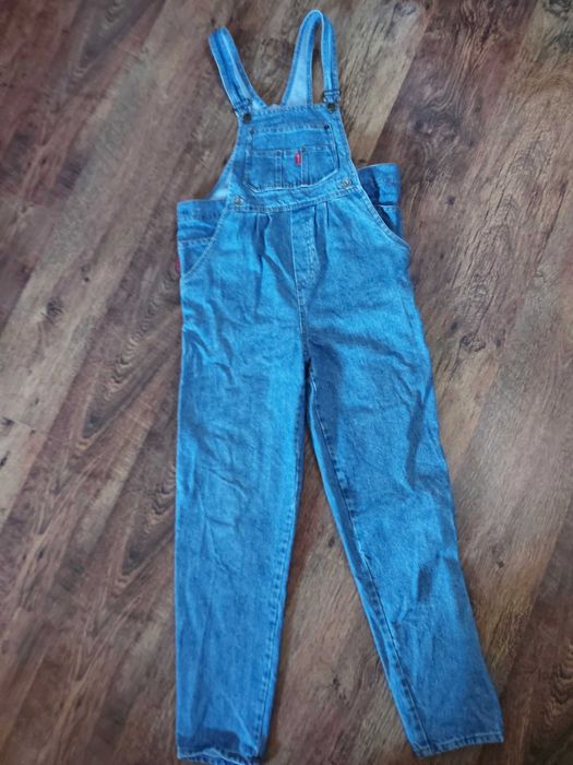 Salopetă din denim original Menyus. Mărimea S