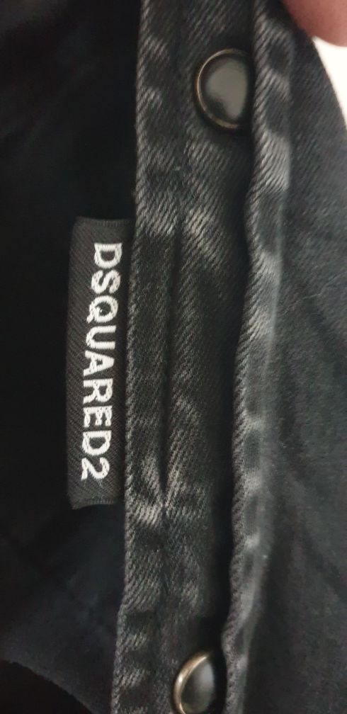 DSQUARED2 Slim Fit Stretch / Cotton Mens Size S ОРИГИНАЛ!  Мъжка Риза!