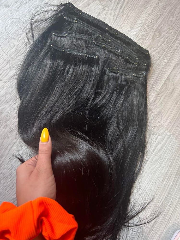Естествена коса black brown 200грама