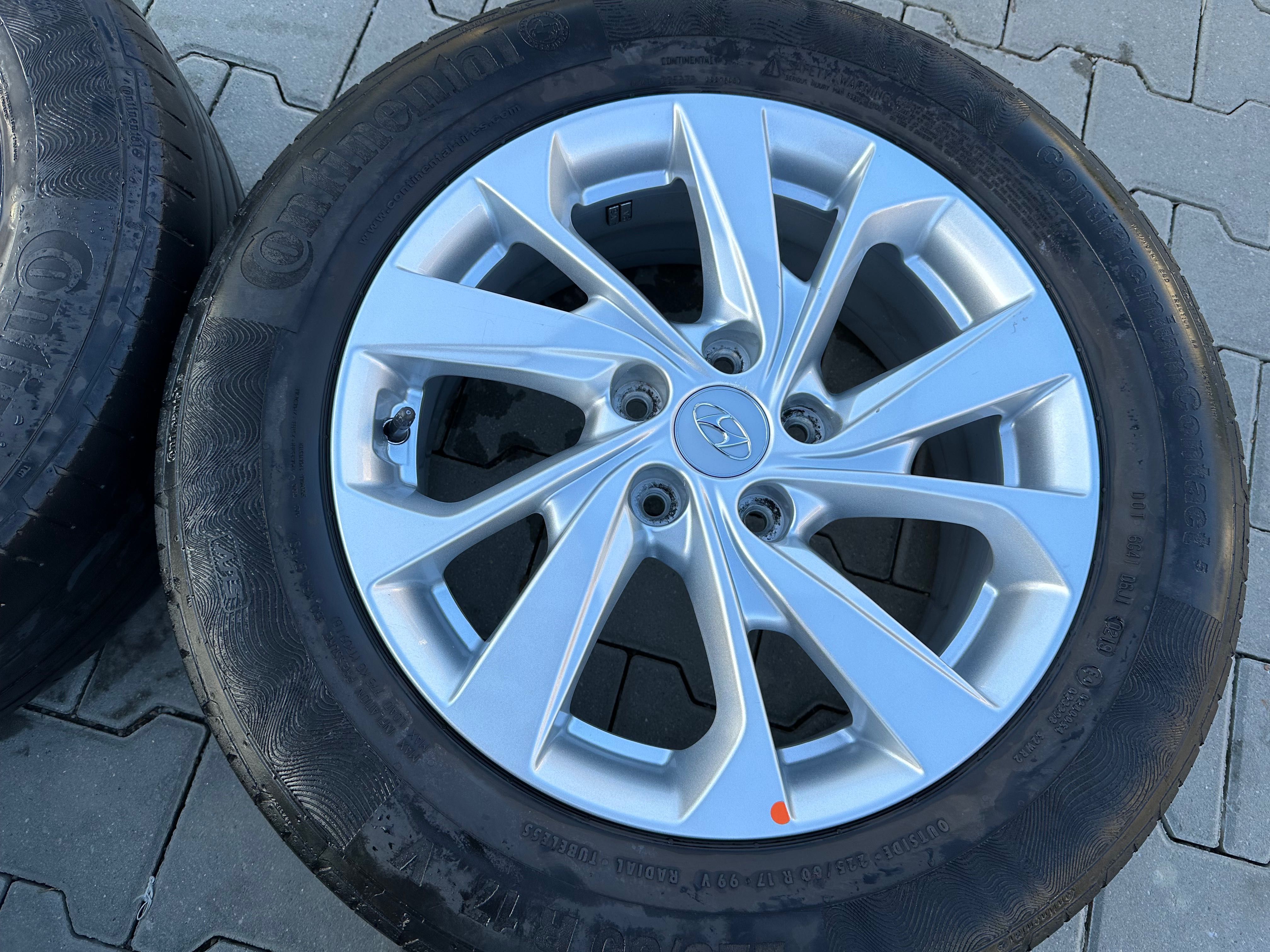 Jante originale Hyundai 17 cu anvelope de vara