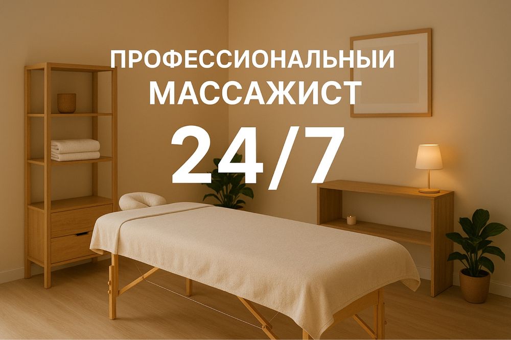 Профессиональный массажист - лечение и востановление 24/7, выезд