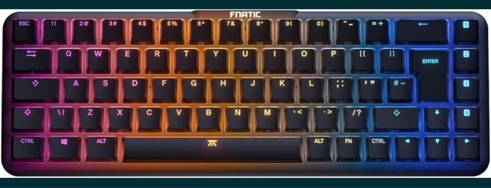 Tastatura Fnatic STREAK65 LP Black | Compact RGB Gaming Noua Sigilata