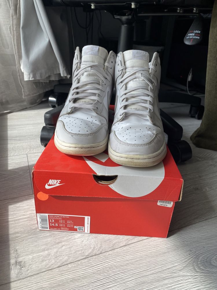 Nike Dunk High Vast Grey 47