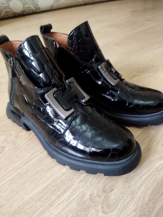 Ботинки Турция, натуральная  кожа, демисезон