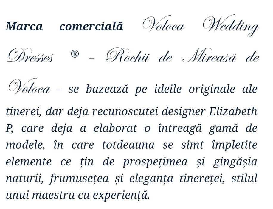 Rochie de mireasă A line marca VWD