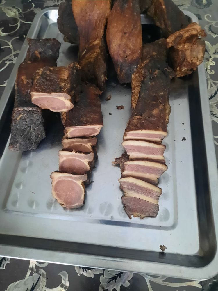 Конина горячего копчения