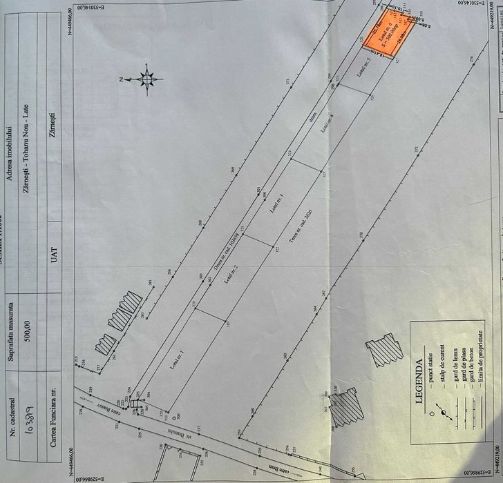 Vand Parcele Teren | 500 MP | Tohanul Nou | Brasov