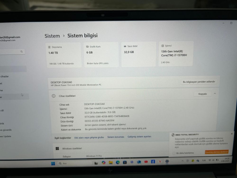 Лаптоп HP Zbook Power 15.6 G10