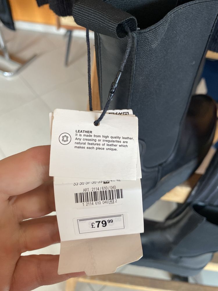 Боти естествена кожа ZARA